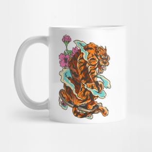 Skating tiger , Hidden Dragon Mug